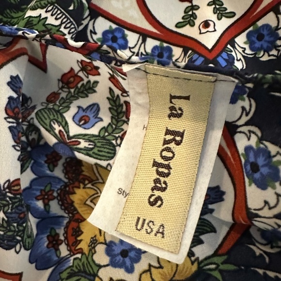 La Ropas  kimono jacket floral multi color open front SZ 1X - Picture 5 of 6